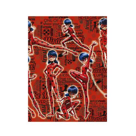 Miraculous Ladybug Red 2m Roll Wrap £0.99